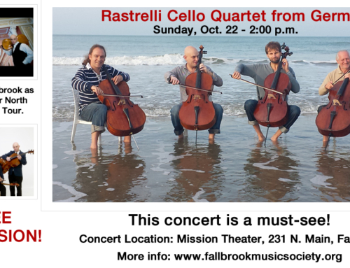 Free Concert Rastrelli Cello Quartet Fallbrook