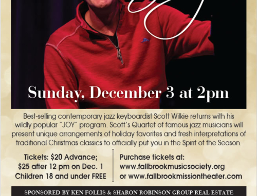 Jazz Pianist Scott Wilkie Christmas “JOY” Concert Tickets