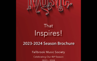 Fallbrook Music Society 2023-2024 season brochure